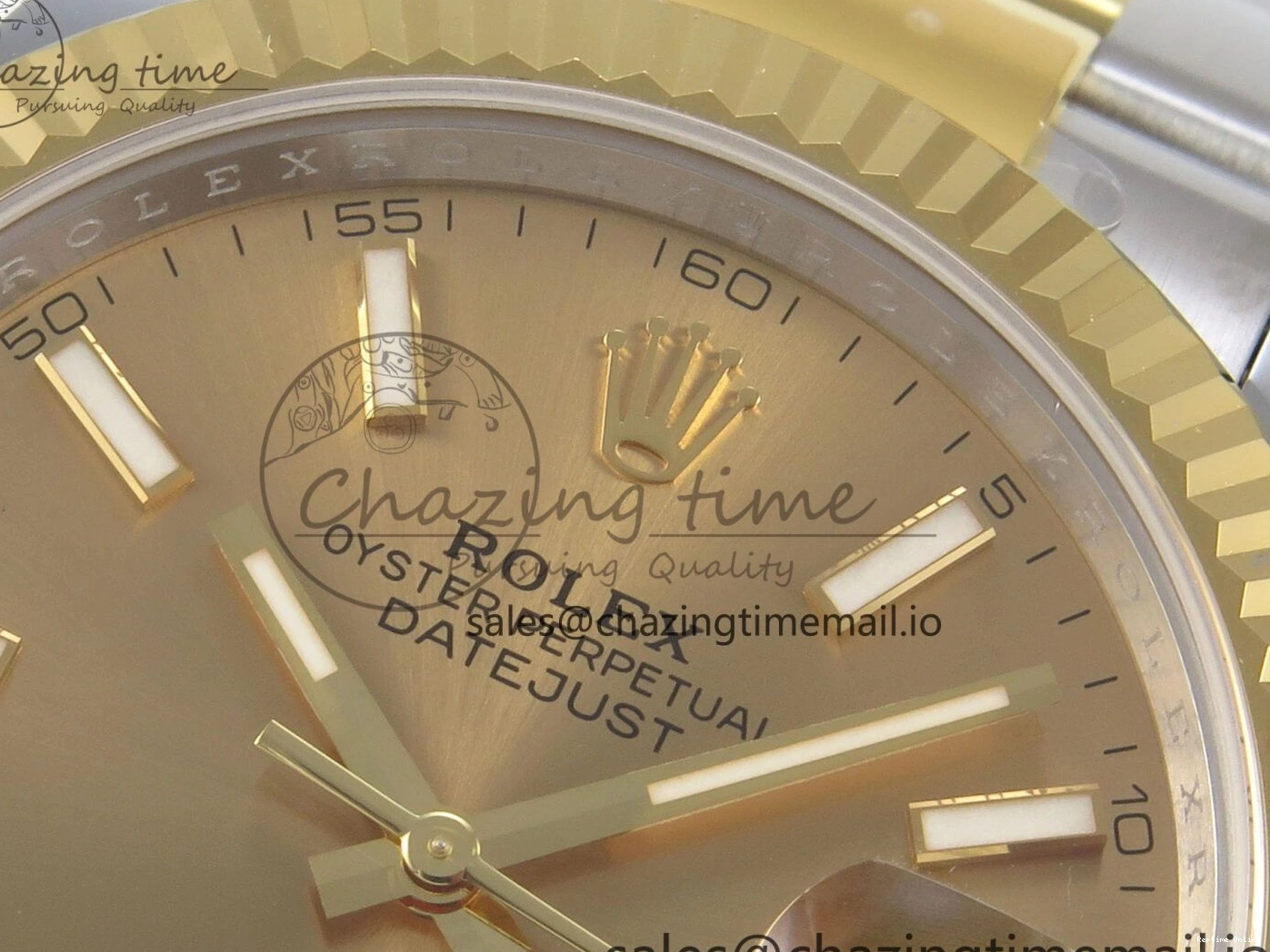 0113 Stretchable DateJust 41 126333 SS YG ARF 1:1 Best Edition YG Stick Dial on Oyster Bracelet SH3235 (Weighted) 211